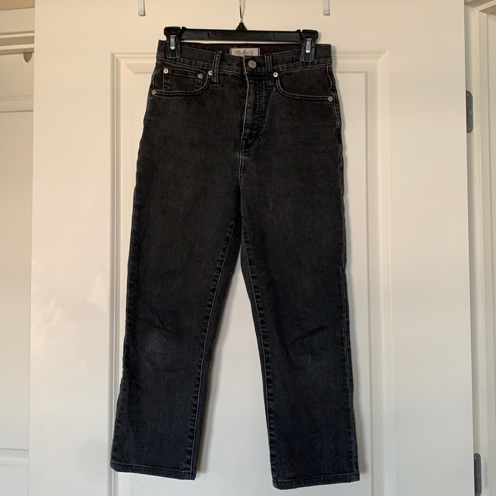 Madewell straight cropped jeans